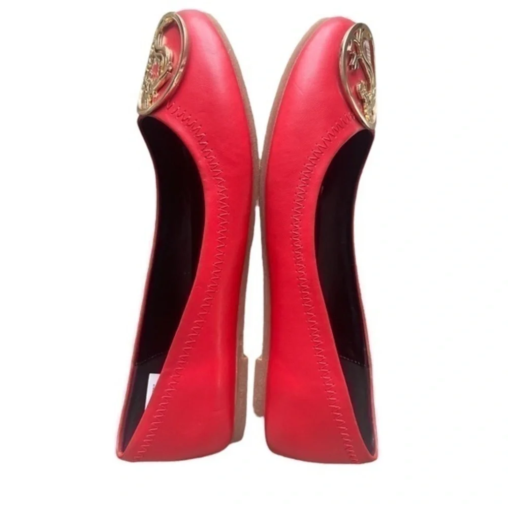 Women’s Size 9 Mulan red Flats w logo . - Picture 4 of 6